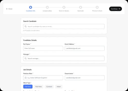 Offer Creation & Approval